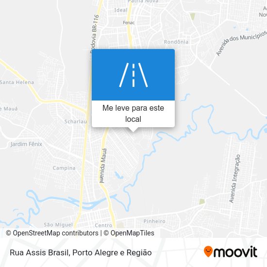 Rua Assis Brasil mapa