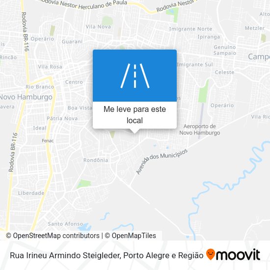 Rua Irineu Armindo Steigleder mapa