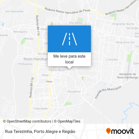 Rua Terezinha mapa