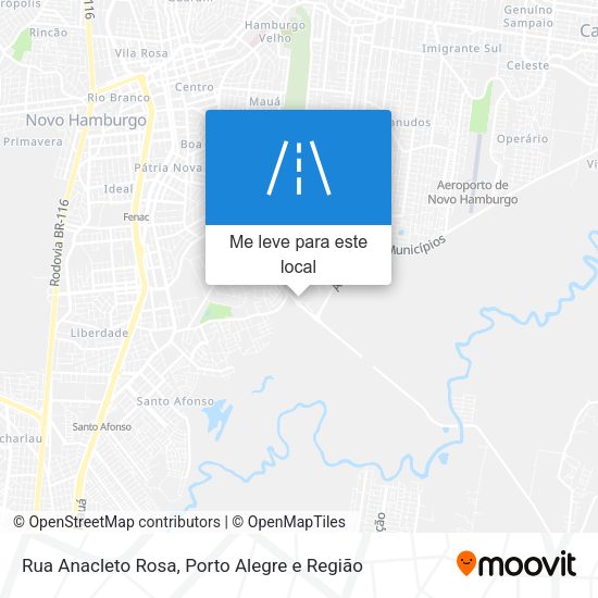 Rua Anacleto Rosa mapa