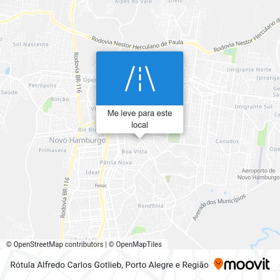 Rótula Alfredo Carlos Gotlieb mapa