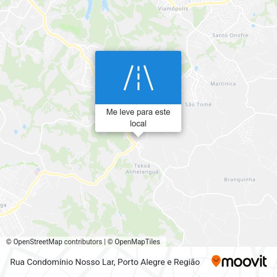 Rua Condomínio Nosso Lar mapa