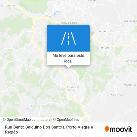 Rua Bento Balduino Dos Santos mapa