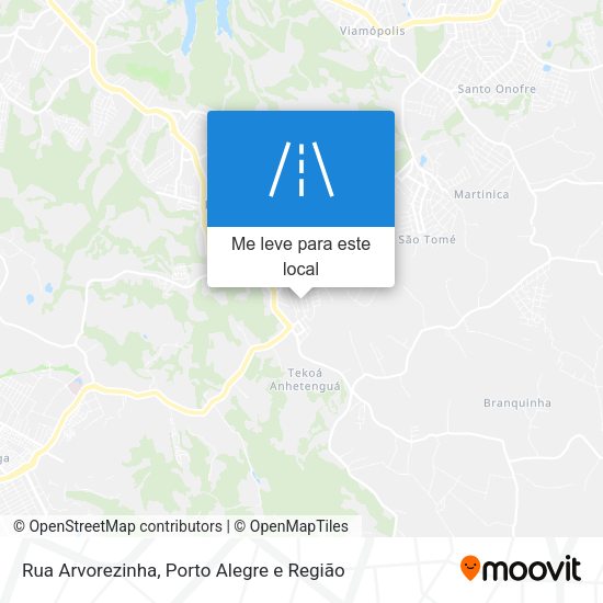 Rua Arvorezinha mapa