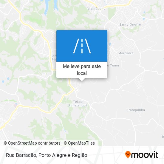 Rua Barracão mapa