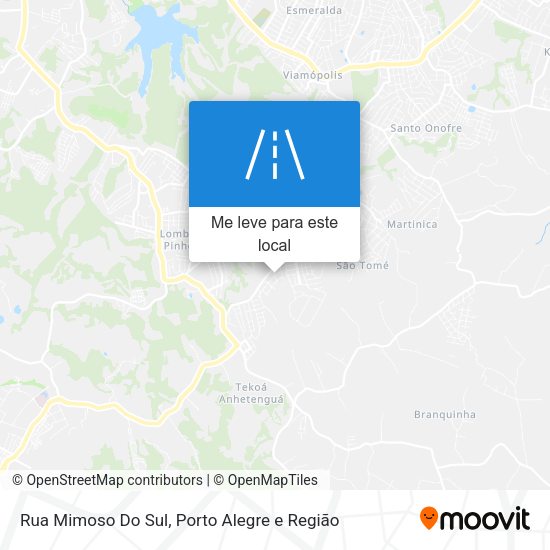Rua Mimoso Do Sul mapa