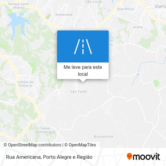 Rua Americana mapa