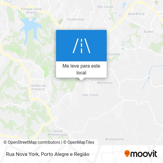 Rua Nova York mapa