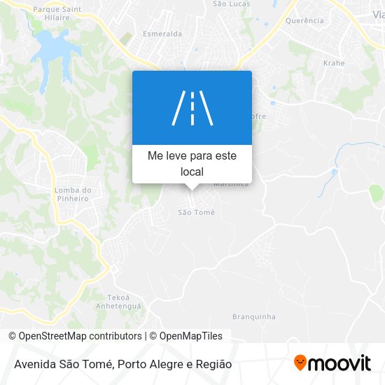 Avenida São Tomé mapa