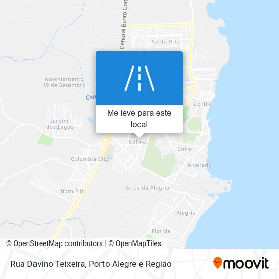 Rua Davino Teixeira mapa