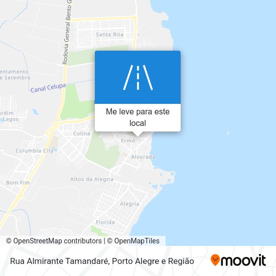 Rua Almirante Tamandaré mapa