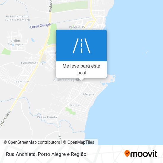 Rua Anchieta mapa