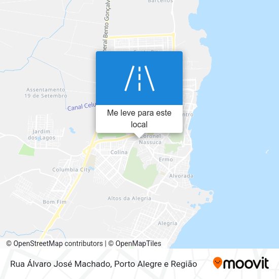 Rua Álvaro José Machado mapa