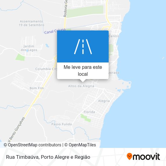 Rua Timbaúva mapa