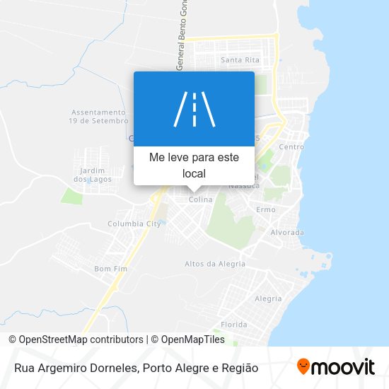 Rua Argemiro Dorneles mapa