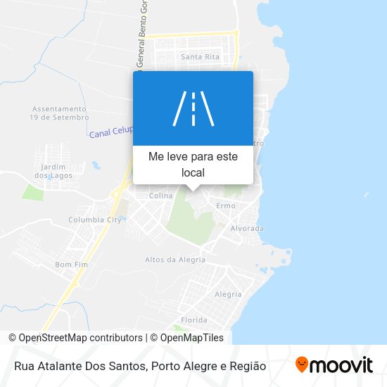 Rua Atalante Dos Santos mapa