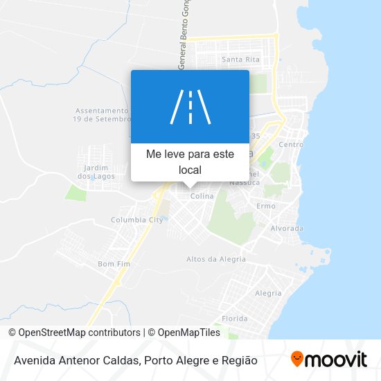 Avenida Antenor Caldas mapa