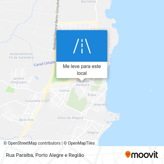 Rua Paraíba mapa