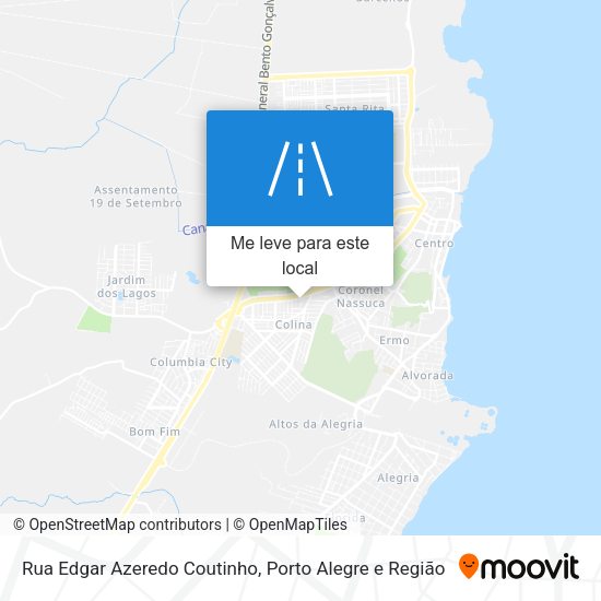 Rua Edgar Azeredo Coutinho mapa