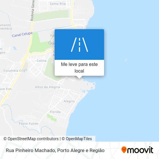 Rua Pinheiro Machado mapa