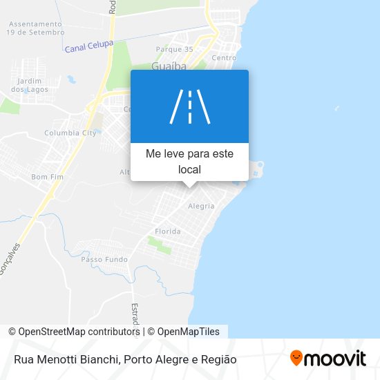 Rua Menotti Bianchi mapa