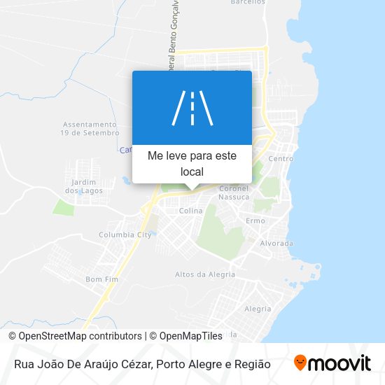 Rua João De Araújo Cézar mapa