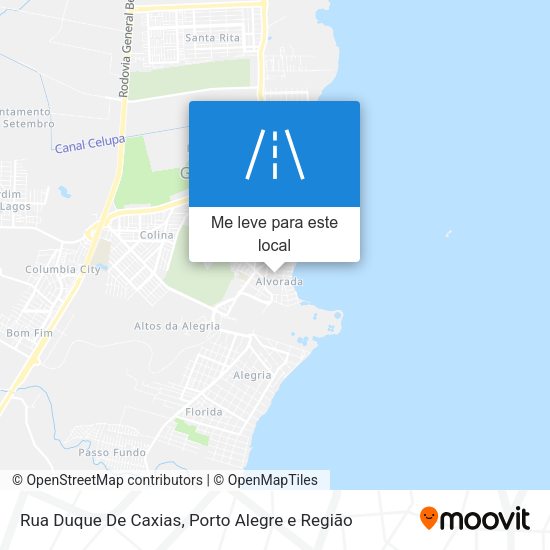 Rua Duque De Caxias mapa