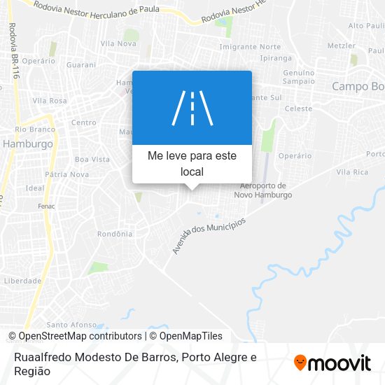 Ruaalfredo Modesto De Barros mapa