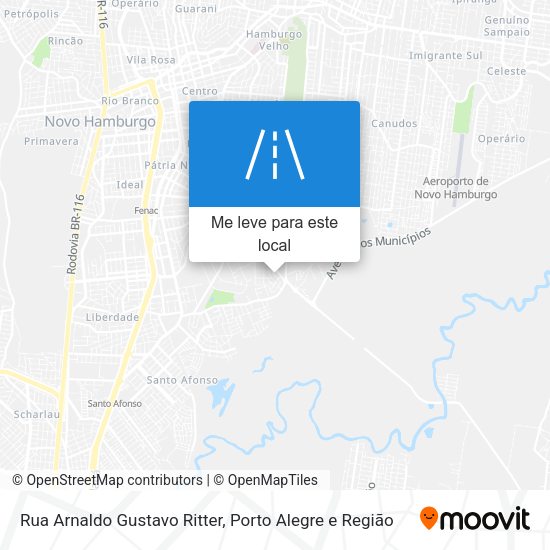 Rua Arnaldo Gustavo Ritter mapa