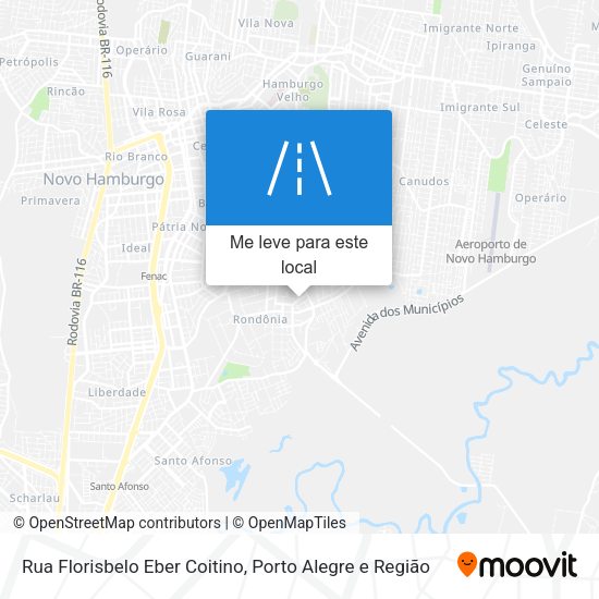 Rua Florisbelo Eber Coitino mapa