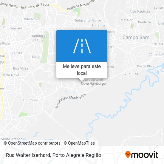 Rua Walter Iserhard mapa