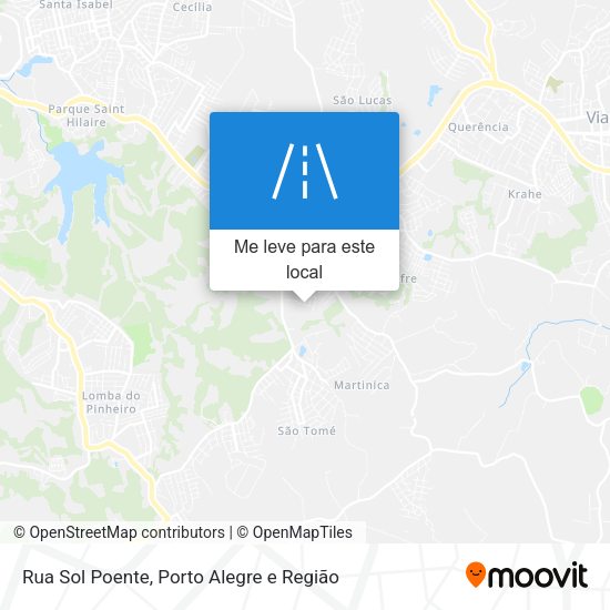 Rua Sol Poente mapa