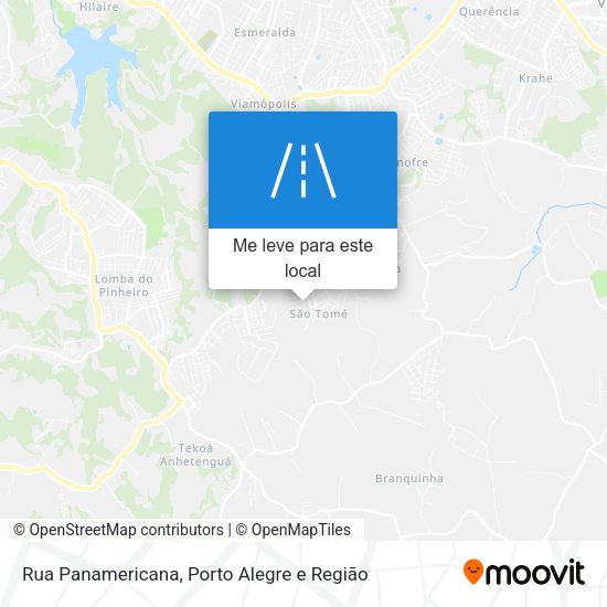 Rua Panamericana mapa