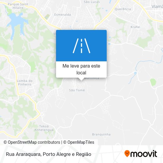 Rua Araraquara mapa