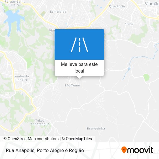 Rua Anápolis mapa