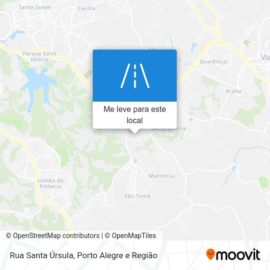 Rua Santa Úrsula mapa