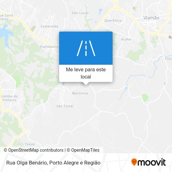Rua Olga Benário mapa