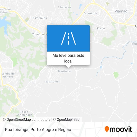 Rua Ipiranga mapa