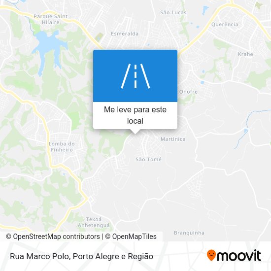 Rua Marco Polo mapa
