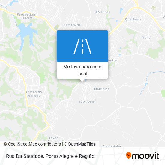 Rua Da Saudade mapa