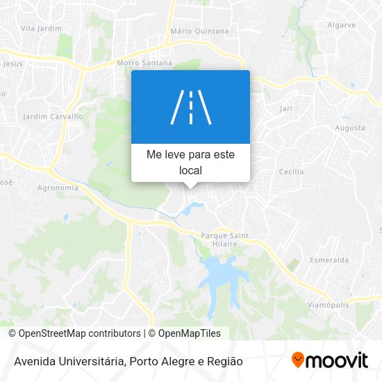 Avenida Universitária mapa