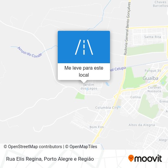 Rua Elis Regina mapa