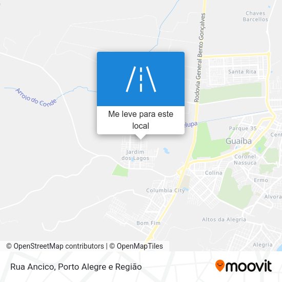Rua Ancico mapa