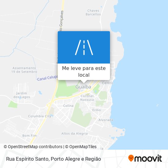 Rua Espírito Santo mapa