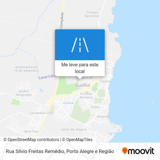 Rua Sílvio Freitas Remédio mapa