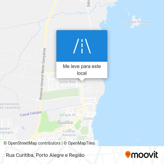 Rua Curitiba mapa