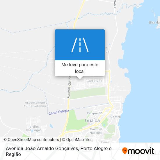 Avenida João Arnaldo Gonçalves mapa