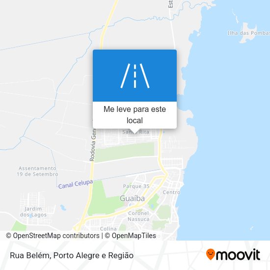 Rua Belém mapa