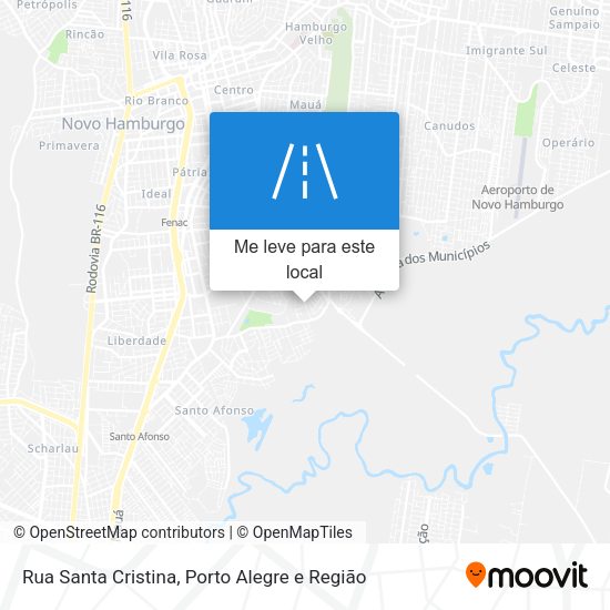 Rua Santa Cristina mapa