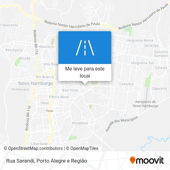 Rua Sarandi mapa